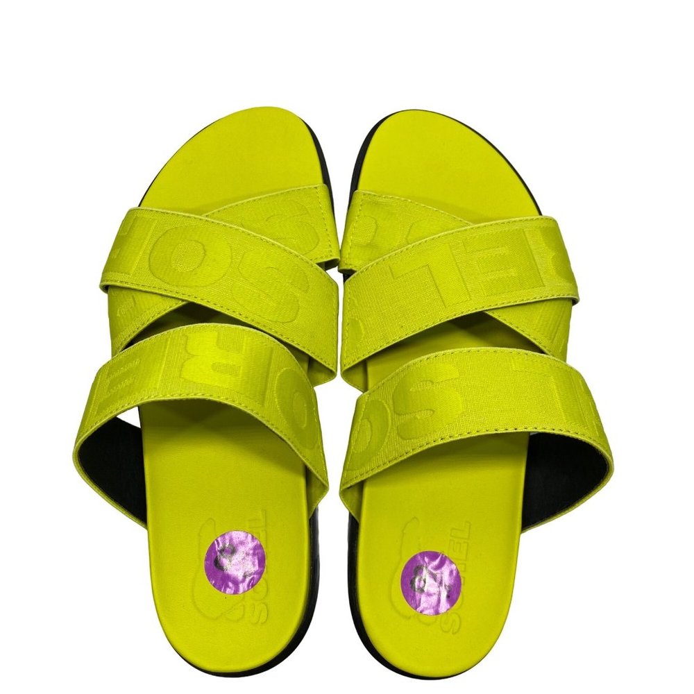 Sorel Lime Green ROAMING Branded FlatForm / Platform Sandals 8.5 - Picture 10 of 12